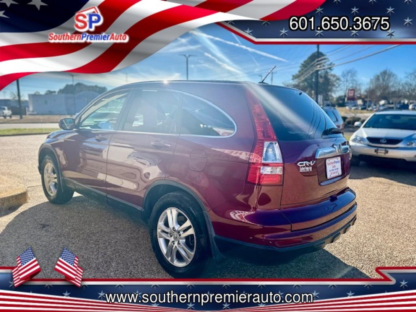 2010 RED HONDA CR-V EX-L (5J6RE3H74AL) , located at 922 W. Beacon St., Philadelphia, MS, 39350, (601) 650-3675, 32.770447, -89.127151 - Photo#3